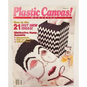 Plastic Canvas Magazine #12 1991 21 Ideas Masquerade Folk Art Flowers Oriental